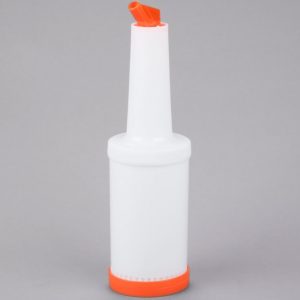 BOTE PARA MEZCLA 1LT TAPA NARANJA