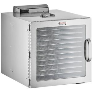 DESHIDRATADOR 12 CHAROLAS CON PUERTA DE CRISTAL 120V, 1000W MARCA AVANTCO