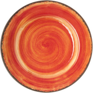 Plato Trinche de 11 Pg Naranja Fuego y Borde Cafe Mingle 5400152 Carlisle (Precio por 12 piezas)