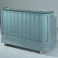 BAR PORTATIL Cambro BAR730191 Granite Green Cambar 73" Portable Bar with 7 Bottle Speed Rail