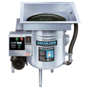 Recolector de residuos / desguace de alimentos Salvajor S914 con lavabo estandar - 3/4 hp, 208 V, 1 fase