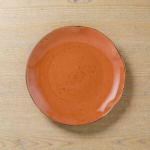 Tuxton GGC-006 TuxTrendz Artisan Geode Coral 10 1/4 pg China Plate - 12/caja