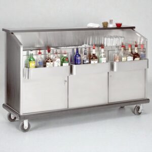 BAR PORTATIL Advance Tabco AMD-5B 61" Heavy-Duty Portable Bar with Stainless Steel Doors and Interior (TIEMPO ESTIMADO DE ENTREGA DE 4 A 6 SEMANAS)