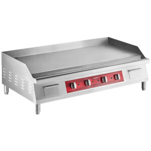PLANCHA ELECTRICA 122 CMS ACERO INOXIDABLE EG48N CON RANGO DE TEMPERATURA DE 150 - 570 GRADOS FARENHEIT 208/240V PESO:136 KG