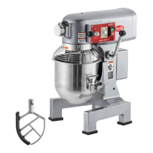 BATIDORA INDUSTRIAL 10 QT DE SOBREMESA GLOBAL MX10WFB DE 3 VELOCIDADES, 600 WATTS, CORRIENTE 120V Y DE 3/4 HP CON BATIDOR DE SILICON
