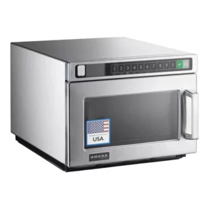 Horno de Microondas Amana HDC182 - 0.6 cu. ft. Acero Inox Carga de trabajo pesada, Control de botones, 16 1/2 X 21 5/8 X 13 1/2 PG 2000 Watts