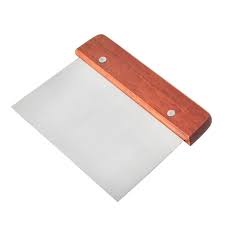 RASPADOR 6 x 4 1/4PG ACERO INOX/MANGO DE MADERA