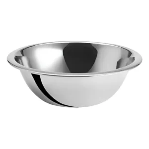 BOWL DE 8 QT (7.57 LTS) ACERO INOXIDABLE CALIBRE GRUESO 33 x 12 cm (PRECIO POR 12 PIEZAS)