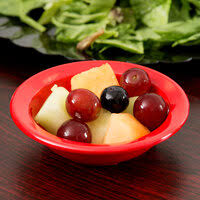 Plato Postre de Melamina 4.75 oz kingline Rojo KL80505 Carlisle (Precio por 48 piezas)