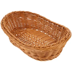 CANASTA PANADERA DE 9 X 6 X 2.75 PG OVALADA COLOR CAFE OSCURO (PRECIO POR 12 PIEZAS)