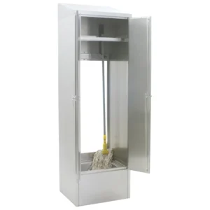Gabinete para fregadero de trapeador Serie 430 de acero inoxidable 22 1/4 x 25 x 84 1/4 pg F1916-VSCS Eagle Group