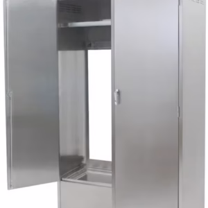 Gabinete para fregadero de trapeador de acero inoxidable 47 1/2 x 22 1/4 x 84 1/4 pg F1916-VSCS-DR Eagle Group