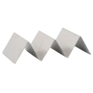 PORTA TACOS DE 3 Y 4 COMPARTIMENTOS ACERO INOXIDABLE 20.3 X 10.1 X 5.08 CM CHOICE (PRECIO POR 24 PIEZAS)