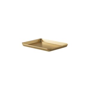 CHAROLA ALUMINIO 9 1/2 X 13 PG (24.13 x 33.02 cm) CALIBRE 19 COLOR DORADO (PRECIO POR 12 PIEZAS)