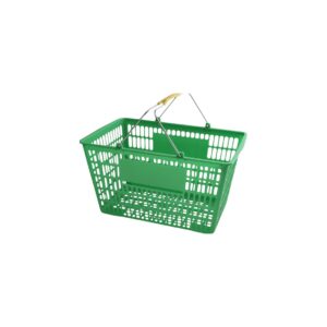Canasta de Plastico para Supermercado color Verde 47.7 x 31.7 x 26.5 cm Sin Base Regency (Precio por 12 piezas)