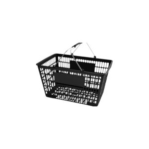 Canasta de Plastico para Supermercado color Negro 47.7 x 31.7 x 26.5 cm Sin Base Regency (Precio por 12 piezas)