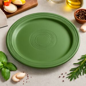 Plato Trinche 25.4 cm Capri Verde Palma Ceramica (Caja con 12 piezas)