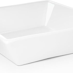 plato cuadrado de porcelana buffalo bright 36 por caja