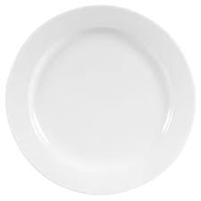 PLATO TRINCHE DE 23 CM REDONDO BLANCO WORLD (24 PIEZAS POR CAJA)