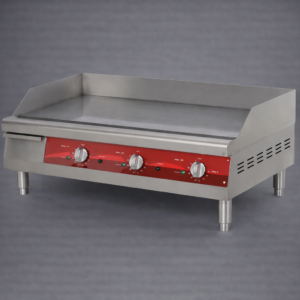 PLANCHA ELECTRICA 92 CMS ACERO INOXIDABLE EG36N CON RANGO DE TEMPERATURA DE 150 - 570 GRADOS FARENHEIT 208/240V PESO:110 KG TRIFASICA