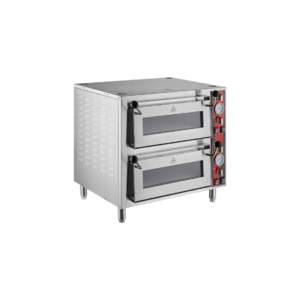HORNO PARA PIZZA ELECTRICO DOBLE CAMARA DE 18 PG USO COMERCIAL MEDIDAS: 28 X 23 1/4 X 26 PG, 240 V DE 3,200 W CADA UNO AVANTCO