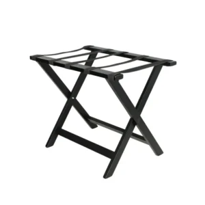 Portaequipaje Plegable de Madera Color Negro 62.8 x 36.19 x 50.1 cm Lancaster Table & Seating