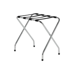 Portaequipaje Plegable de Metal Cromado 67.9 x 41.9 x 52.7 cm Lancaster Table & Seating