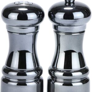 SALERO Y PIMENTERO DE CROMADOS EN ACRILICO MECANISMO EN ACERO INOX 4 1/4 PG 90040 CHEF SPECIALITIES (PRECIO POR 4 JUEGOS)