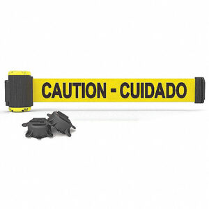 Barrera Magnetica Amarilla de 4.5 Mts "Do Not Enter" Para Montaje a Pared MH1502 Banner Stakes