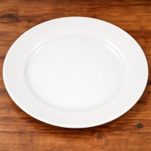 PLATO TRINCHE DE 21 CMS PARA ENSALADA MARCA ECOR COLOR HUESO (CAJA CON 36 PIEZAS)