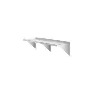 REPISA A PARED 18 X 60 PG (45 X 152 CM) EN ACERO INOXIDABLE T 430 USO RUDO CALIBRE 18 REGENCY