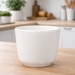 TAZA TIPO TE DE 133 ML MARCA ECOR COLOR HUESO (CAJA CON 36 PIEZAS)