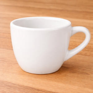 TAZA CAFETERA DE 103 ML MARCA ECOR COLOR HUESO (CAJA CON 36 PIEZAS)