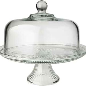 PLATO PASTELERO CON BASE Y TAPA DOMO CRISTAL 30 CM ANCHOR HOCKING
