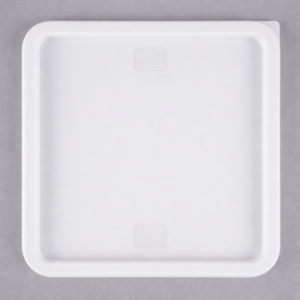 Tapa para Contenedor Cuadrado de 12, 18, y 22 Qt. Polipropileno Blanco