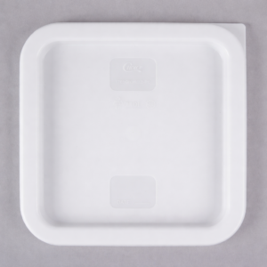 Tapa para Contenedor Cuadrado de 2 y 4 Qt.  Polipropileno Blanco