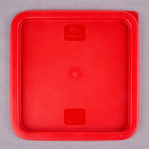 Tapa para Contenedor Cuadrado de 6 y 8 Qt. Polietileno Rojo