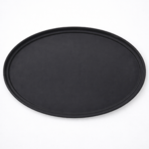 CHAROLA OVALADA NEGRA DE 27 X 22 PG (68 CMS) ANTIDERRAPANTE