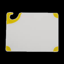 Tabla de Corte de CBGW152012YL Saf-T-Grip 20 x 15 x 1/2 Blanca with Amarilla Grips