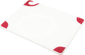 Tabla de Corte de CBGW152012RD Saf-T-Grip 20 x 15 x 1/2 Blanca with Roja Grips