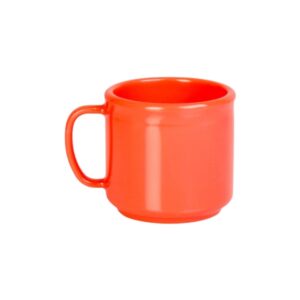 Taza de Melamina 10 oz Color Naranja CR9035RD Thunder Group (Precio por 12 piezas)