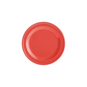 PLATO DE MELAMINA EXTENDIDO PANERO DE 5 1/2 PG (13.97 CM) COLOR NARANJA NARROW RIM FOUNDATIONS ACOPA (PRECIO POR 12 PIEZAS)