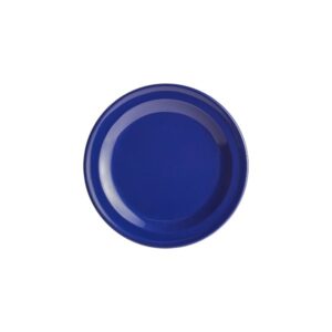 PLATO DE MELAMINA EXTENDIDO PANERO DE 5 1/2 PG (13.97 CM) COLOR AZUL NARROW RIM FOUNDATIONS ACOPA (PRECIO POR 12 PIEZAS)