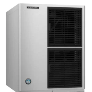 Maquina de hielo en cubos en forma de medialuna refrigerada por aire de linea delgada de 22" Hoshizaki KM-520MAJ - 556 lb.