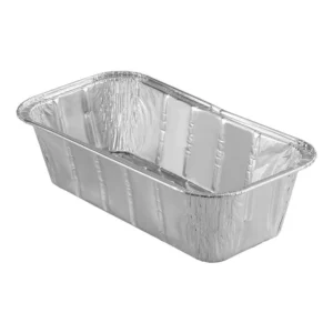 Charola de aluminio Rectangular Medida 22.2 x 11.43 x 6.3 cm (Precio por 500 piezas) Bakers Lane