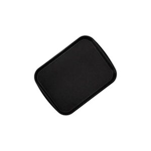 CHAROLA DE SERVICIO RECTANGULAR PREMIUM 14 X 18 PG CON AGARRADERA 1418-06 COLOR NEGRO VOLLRATH (PRECIO POR 12 PIEZAS)