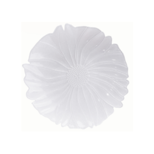Plato base de cristal de flor con textura de 32 cm ISLANDIA