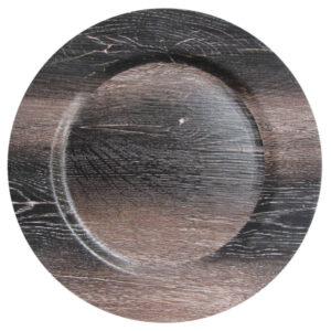 Plato Base Color Walnut de 33cms Modelo 1270505 Melamina (COMPRA MINIMA 24 PIEZAS)