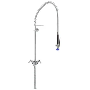 LLAVE DE PRELAVADO A PISO CON BASE SENCILLA MANGUERA DE 36 PG MOD. 21100 FISHER