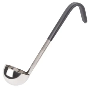 Cucharon Corto 1Oz Acero Inoxidable Una Pieza Mango Negro Jacobs Pride 4970120 Vollrath
